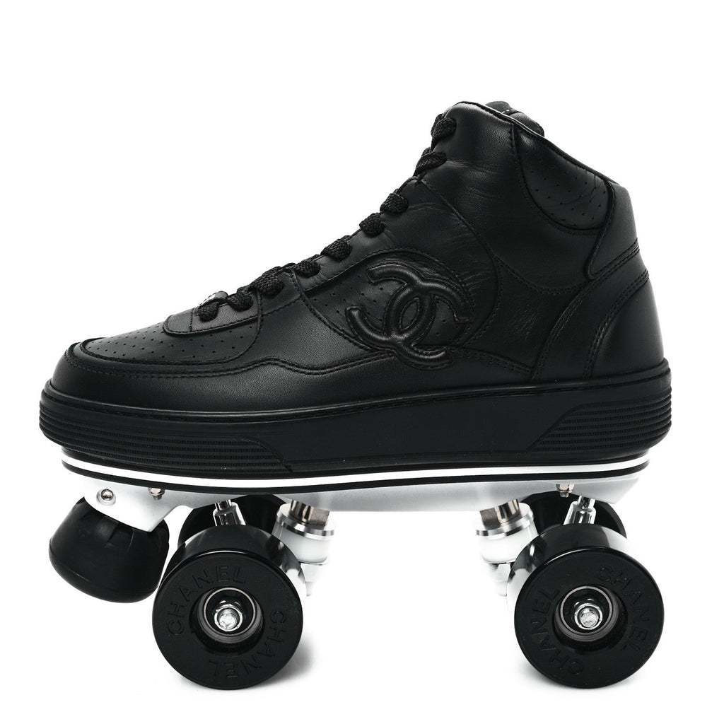 Calfskin Womens Roller Skates 39 White 38 Black