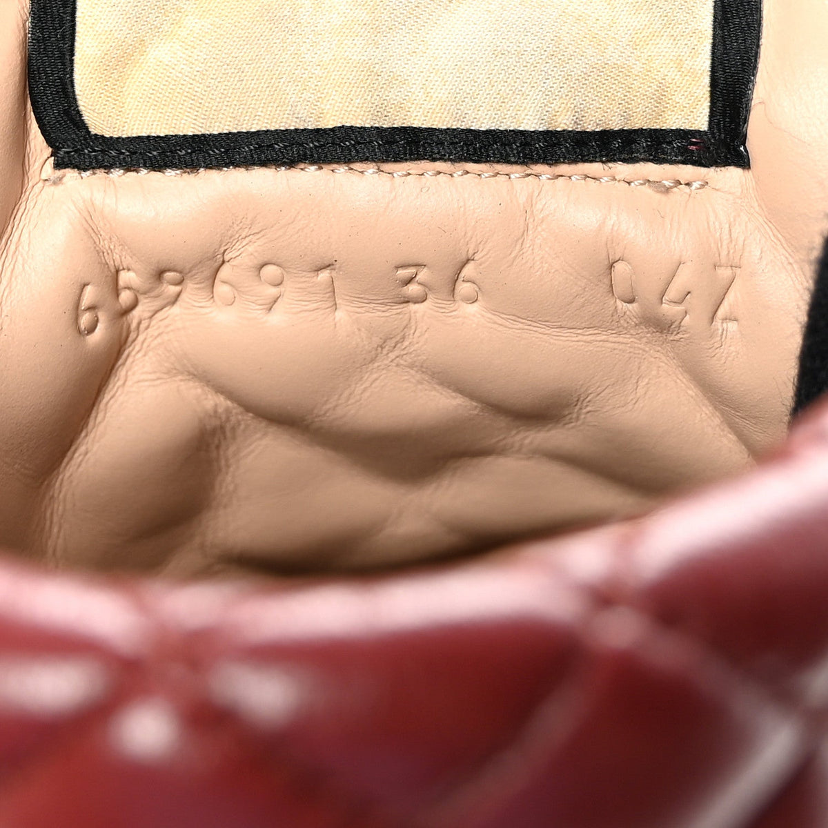 Magnum Calfskin Nappa Quilted Lace Up Ankle Boots 36 Garnet Red