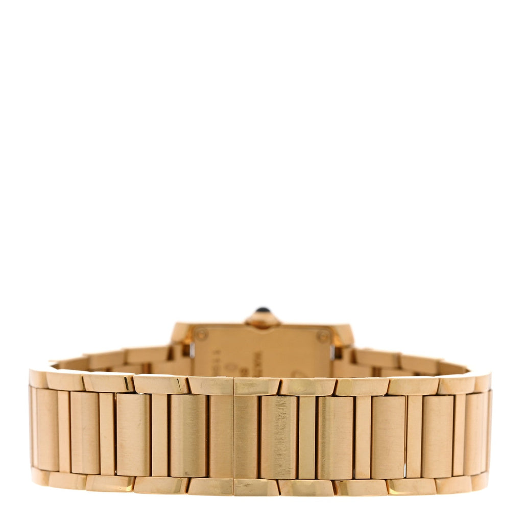 18K Yellow Gold 21mm Tank Francaise Quartz Watch