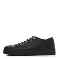 Lambskin Printed Logo Sneakers 41 Black