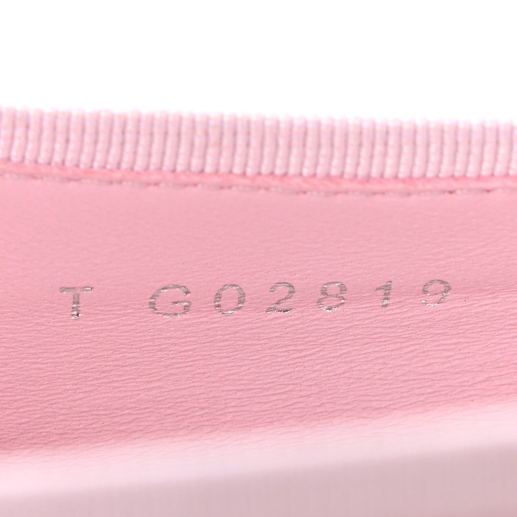 Patent Calfskin Cap Toe CC Ballerina Flats 36.5 Light Pink Dark Pink