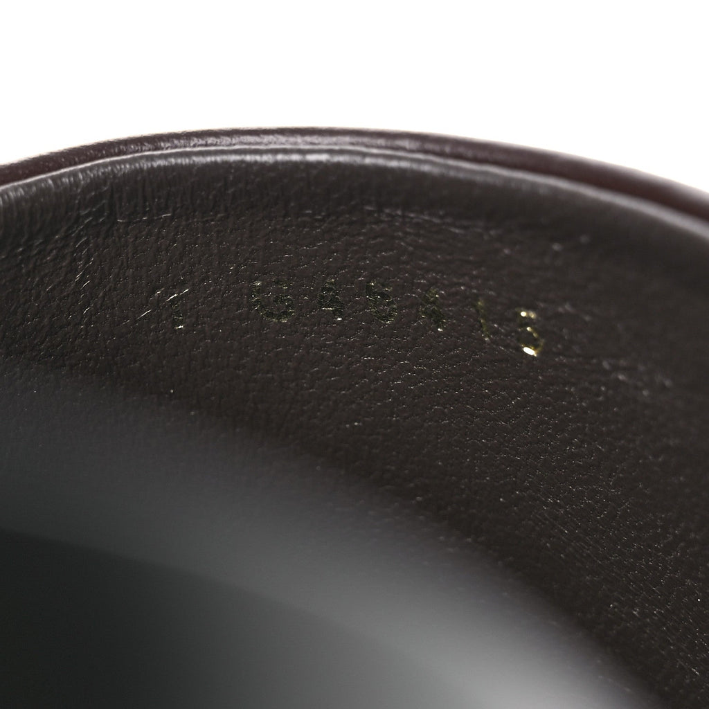 Calfskin CC Turn Lock Clogs 36 Dark Brown