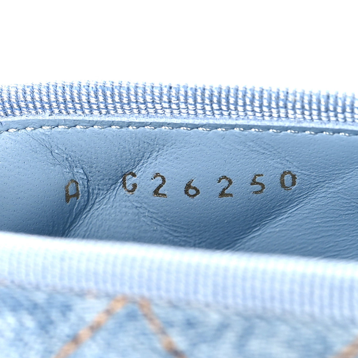Denim Quilted CC Cap Toe Ballerina Flats 40.5 Light Blue