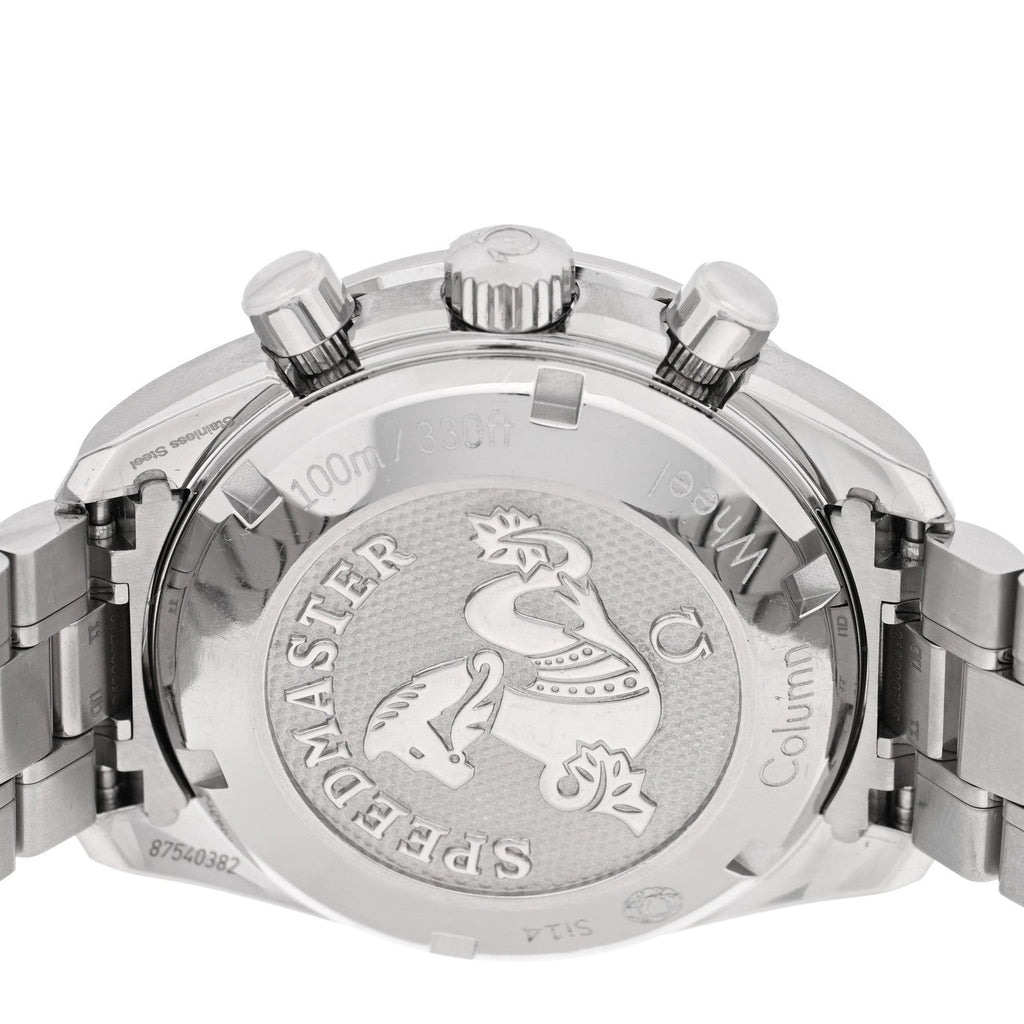 Stainless Steel Diamond Bezel Mother of Pearl 38mm Speedmaster Chronograph Automatic Watch 324.38.38.50.55.001