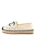 Fabric Biarritz CC Espadrilles 36 Beige Black