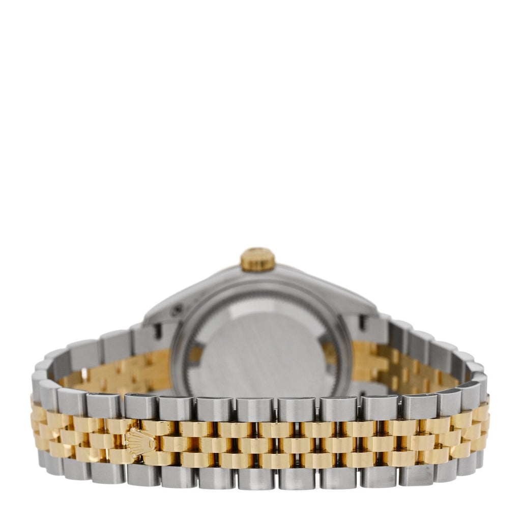 Stainless Steel 18K Yellow Gold Diamond 28mm Oyster Perpetual Datejust Watch Champagne Star 279173