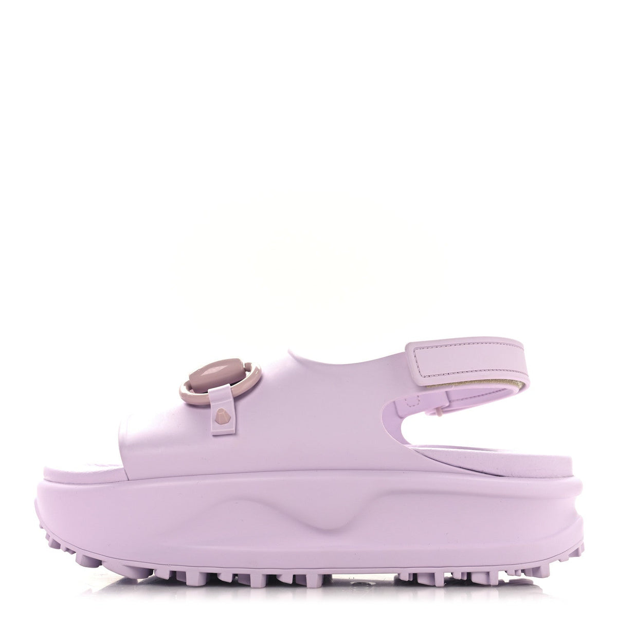 Soft Rubber Horsebit Touch Womens Strapped Sandals 36 Talc Pink