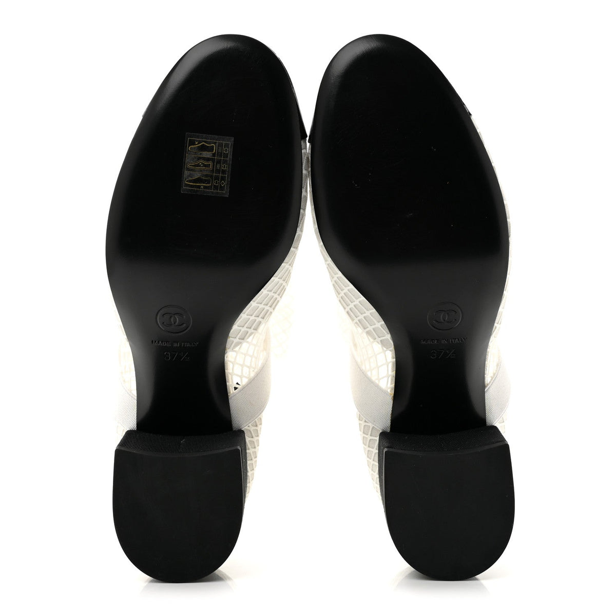 Mesh Kid Suede Patent Mary Jane Short Boots 37.5 White Black