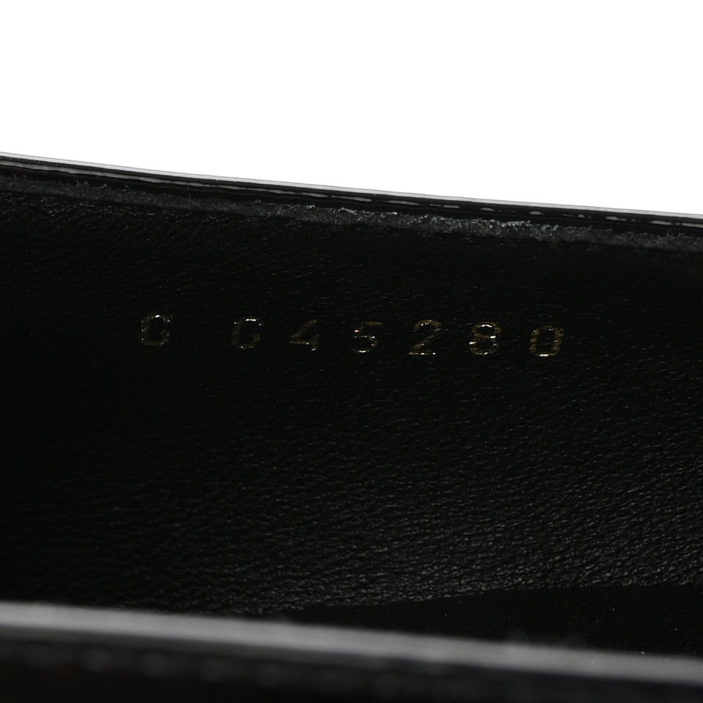 Patent Calfskin Mary Janes Flats 37.5 Black