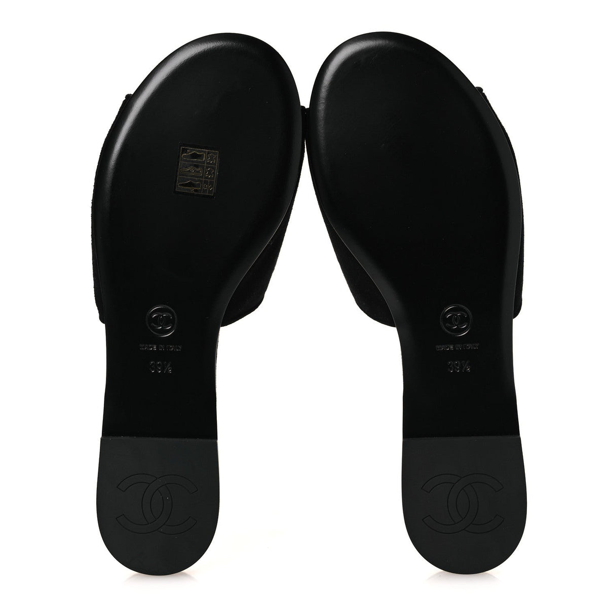 Suede Kidskin Velcro Crystal CC Mules 38.5 Black 39.5 Black