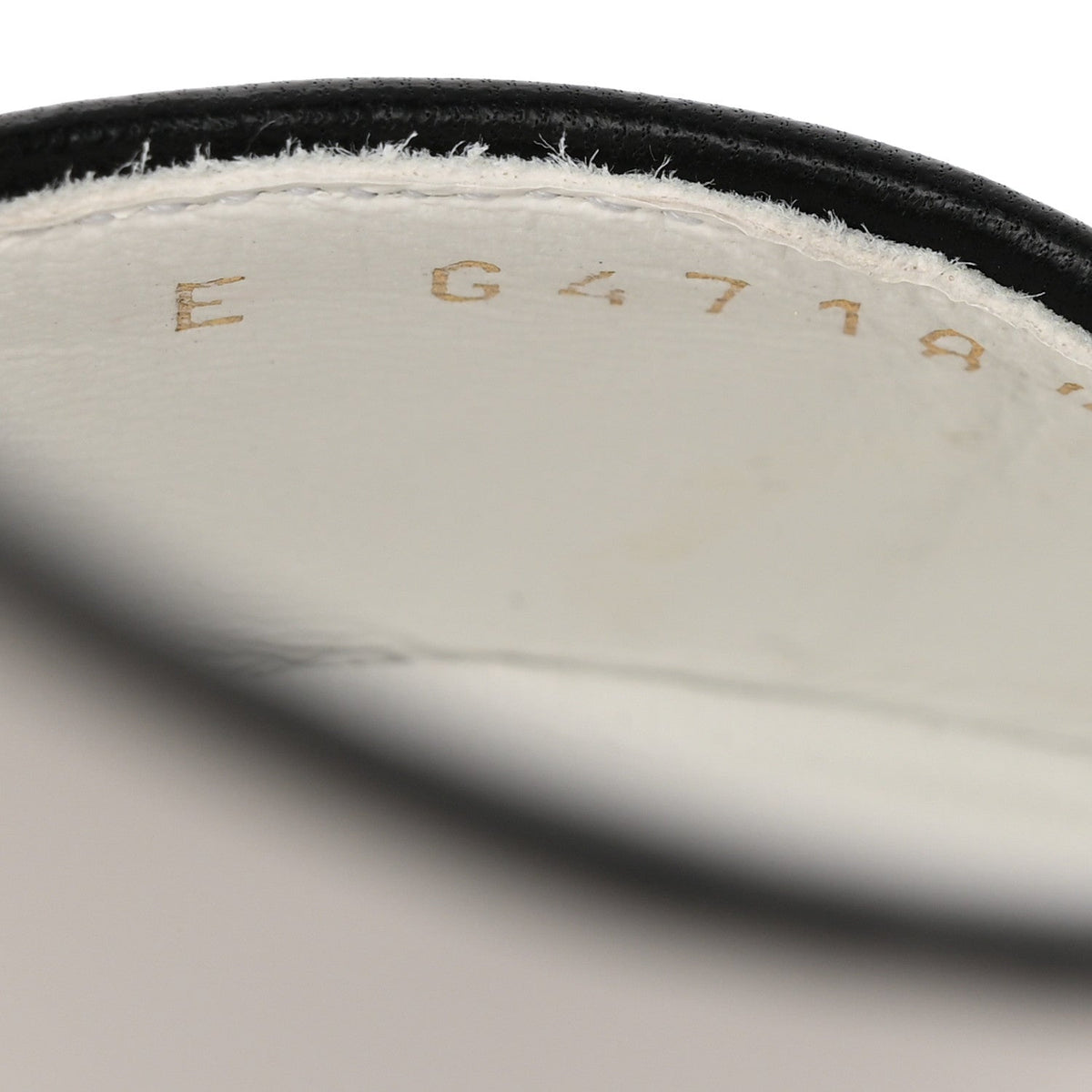 Patent Calfskin Lambskin Slingback Pumps 38.5 White Black