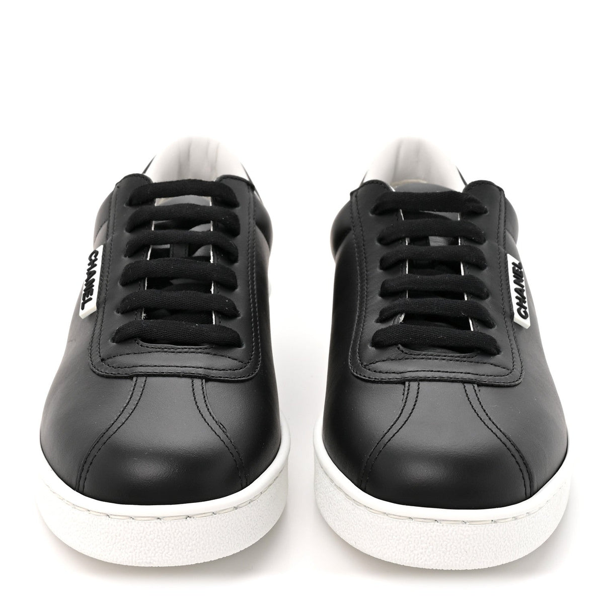 Calfskin CC Uniform Womens Sneakers 39 Black