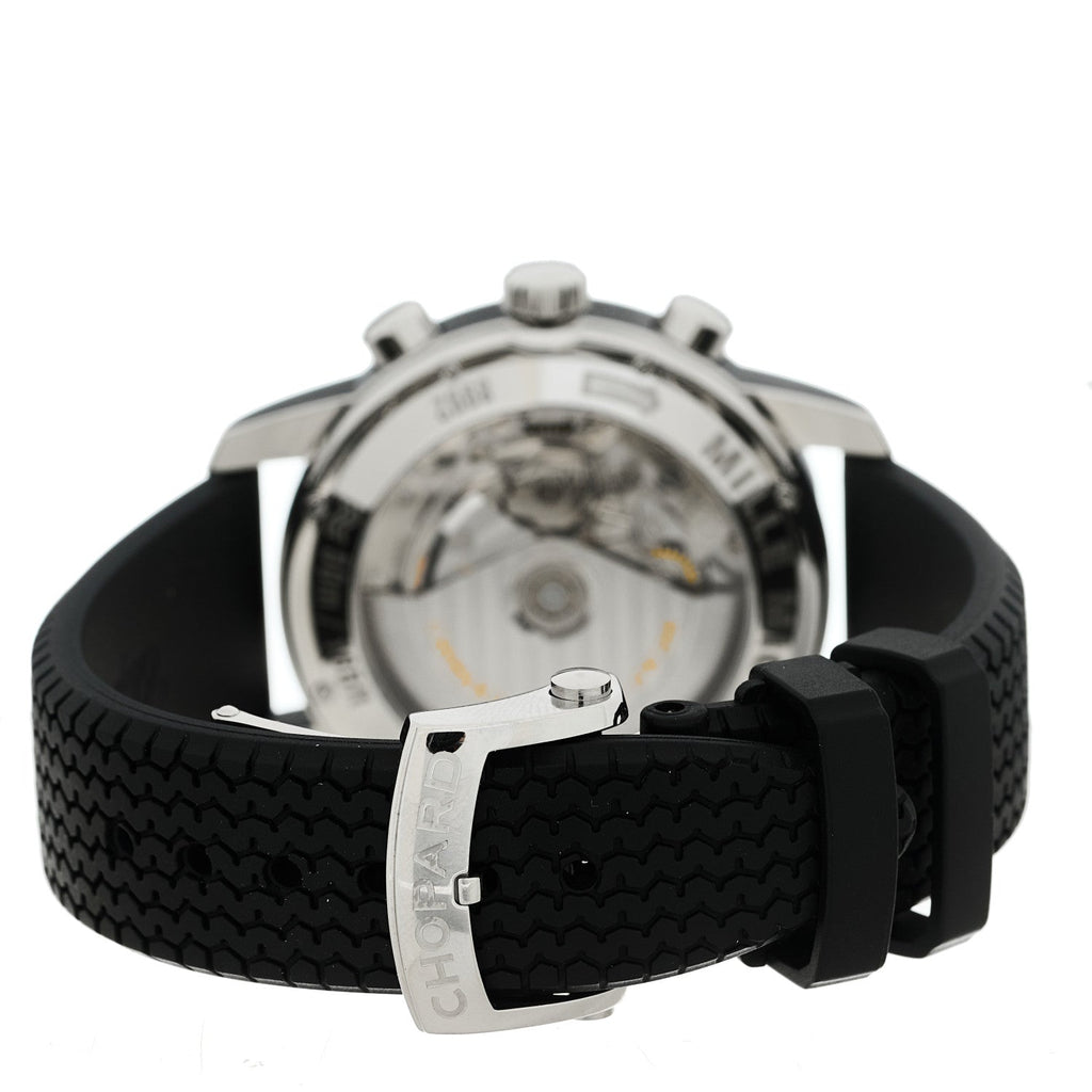 Stainless Steel Rubber 42mm Mille Miglia Chronograph Automatic Watch White