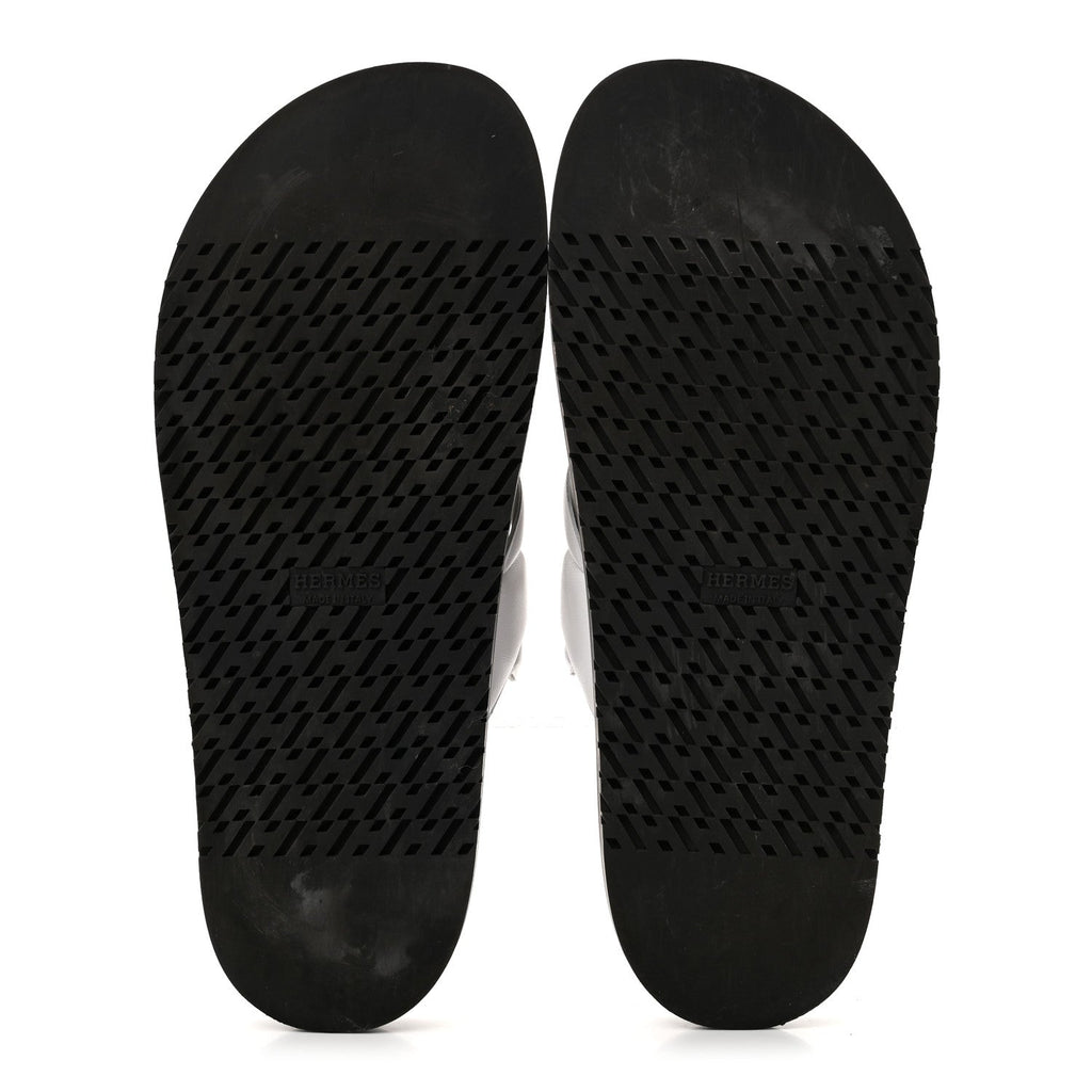Suede Goatskin Nappa Extra Sandals 41 White Gold
