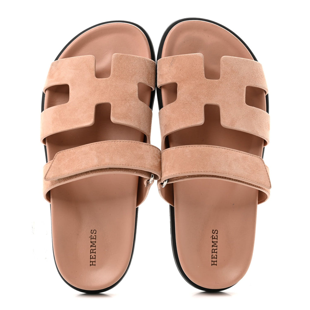 Suede Goatskin Womens Chypre Sandals 39 Rose Aube