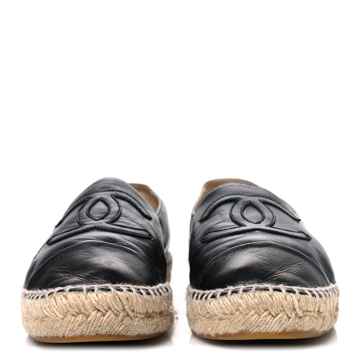 Lambskin CC Espadrilles 39 Black