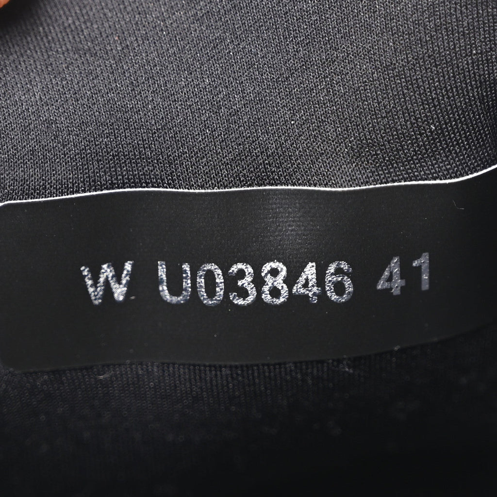 Lambskin Fabric CC Uniform Sneakers 41 Black