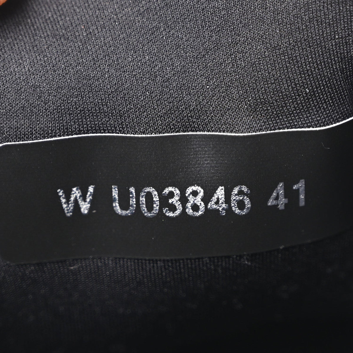 Lambskin Fabric CC Uniform Sneakers 41 Black
