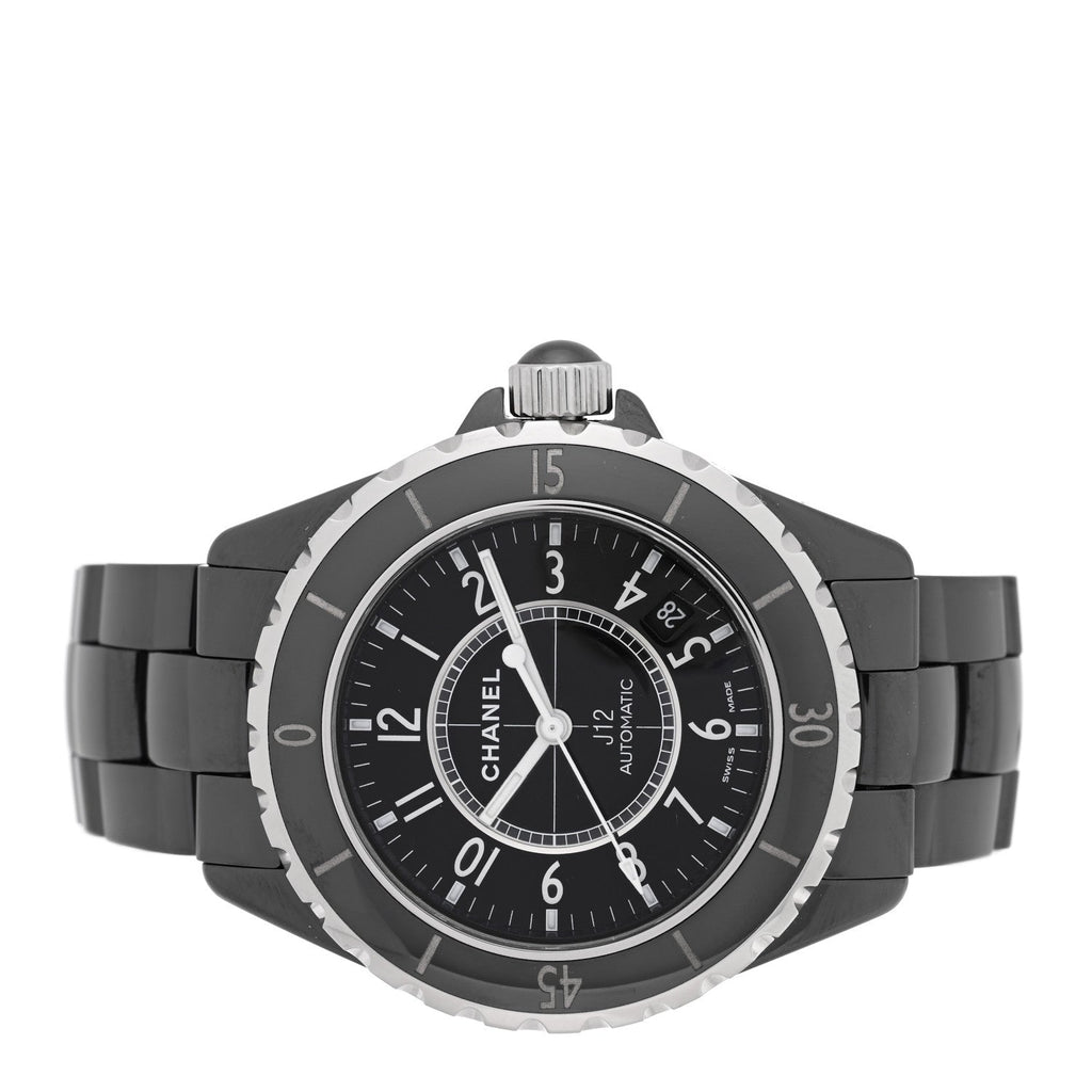 Stainless Steel Ceramic 38mm J12 Automatic Watch Black