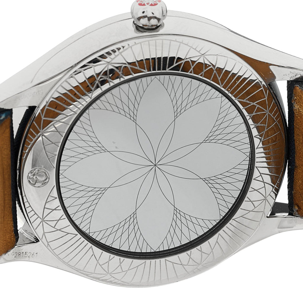 Stainless Steel Satin Diamond Bezel 36mm De Ville Tresor Quartz Watch White 428.17.36.60.04.001