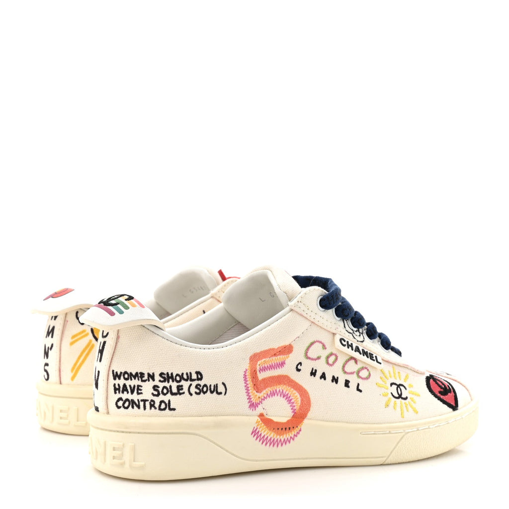 x Pharrell Williams Canvas Womens Sneakers 35 White Multicolor