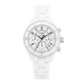 Stainless Steel Ceramic 41mm J12 Chronograph Automatic Watch White