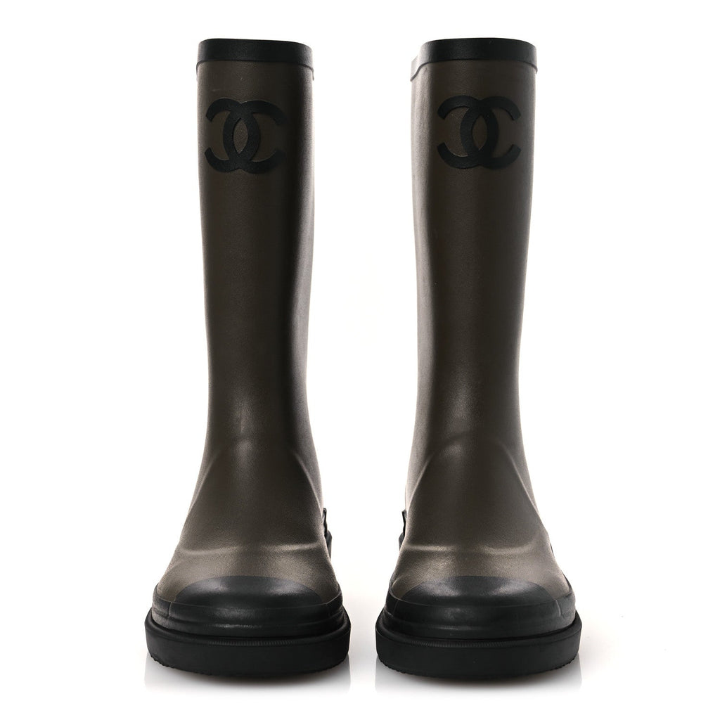 Caoutchouk CC High Boots 35 Khaki Black