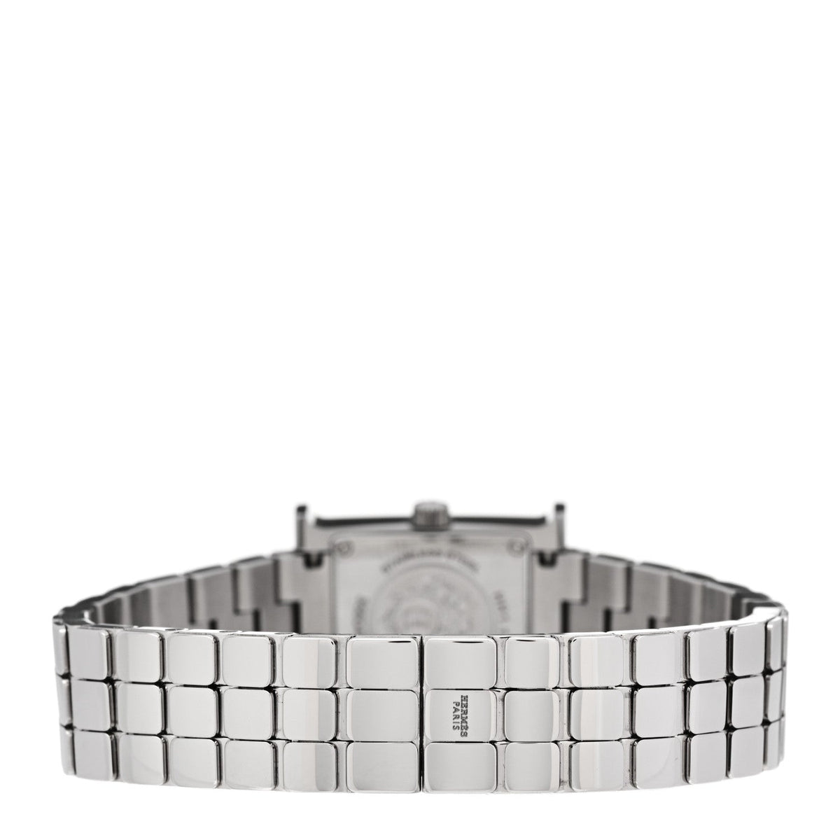 Stainless Steel Diamond Mother of Pearl 17.2mm Heure H Hour Quartz Watch