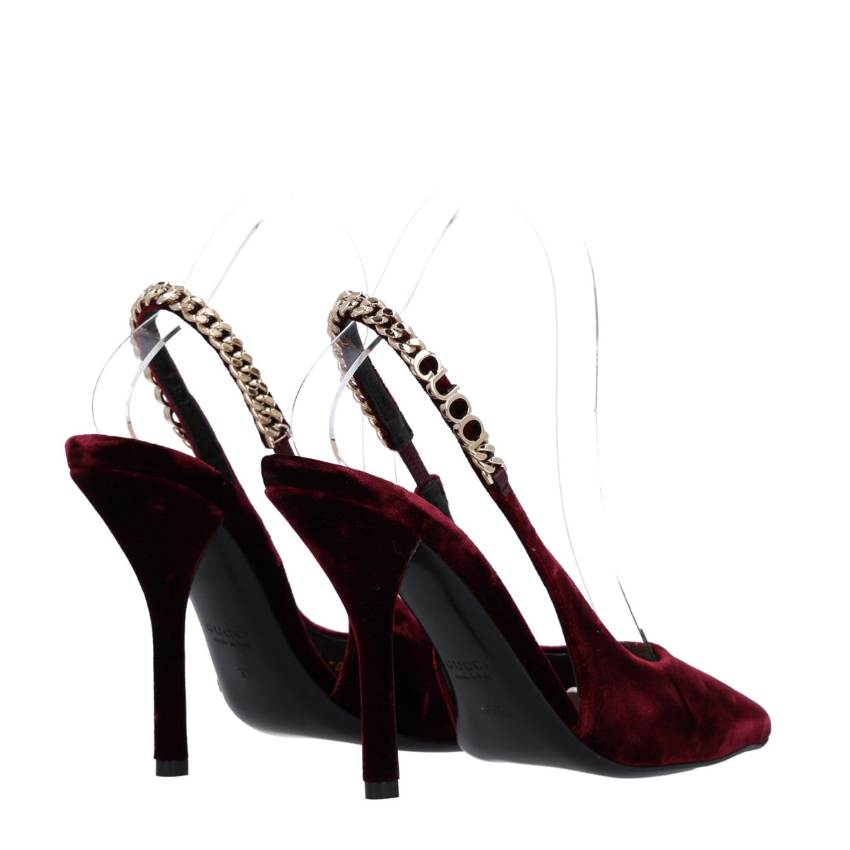 Velvet Crystal Nappa Charlotte Slingback Pumps 36.5 New Vineyard