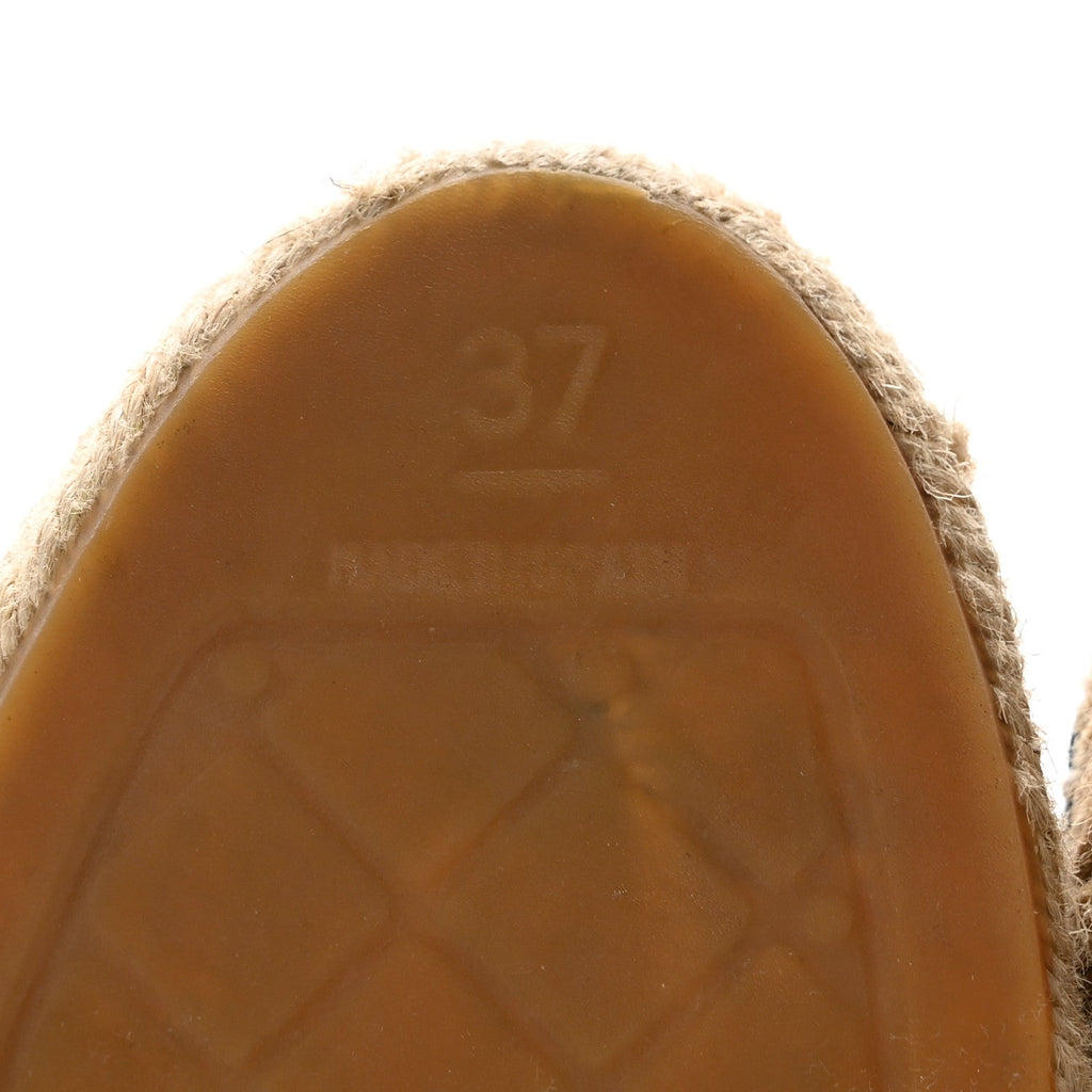 Lambskin CC Espadrilles 37 Blue