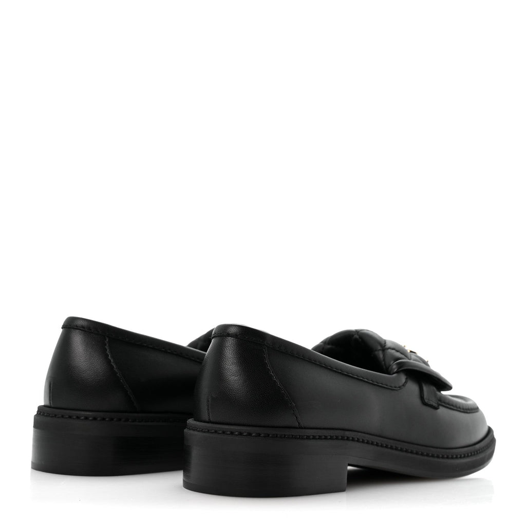 Lambskin Quilted CC Turnlock Loafers 37.5 Black