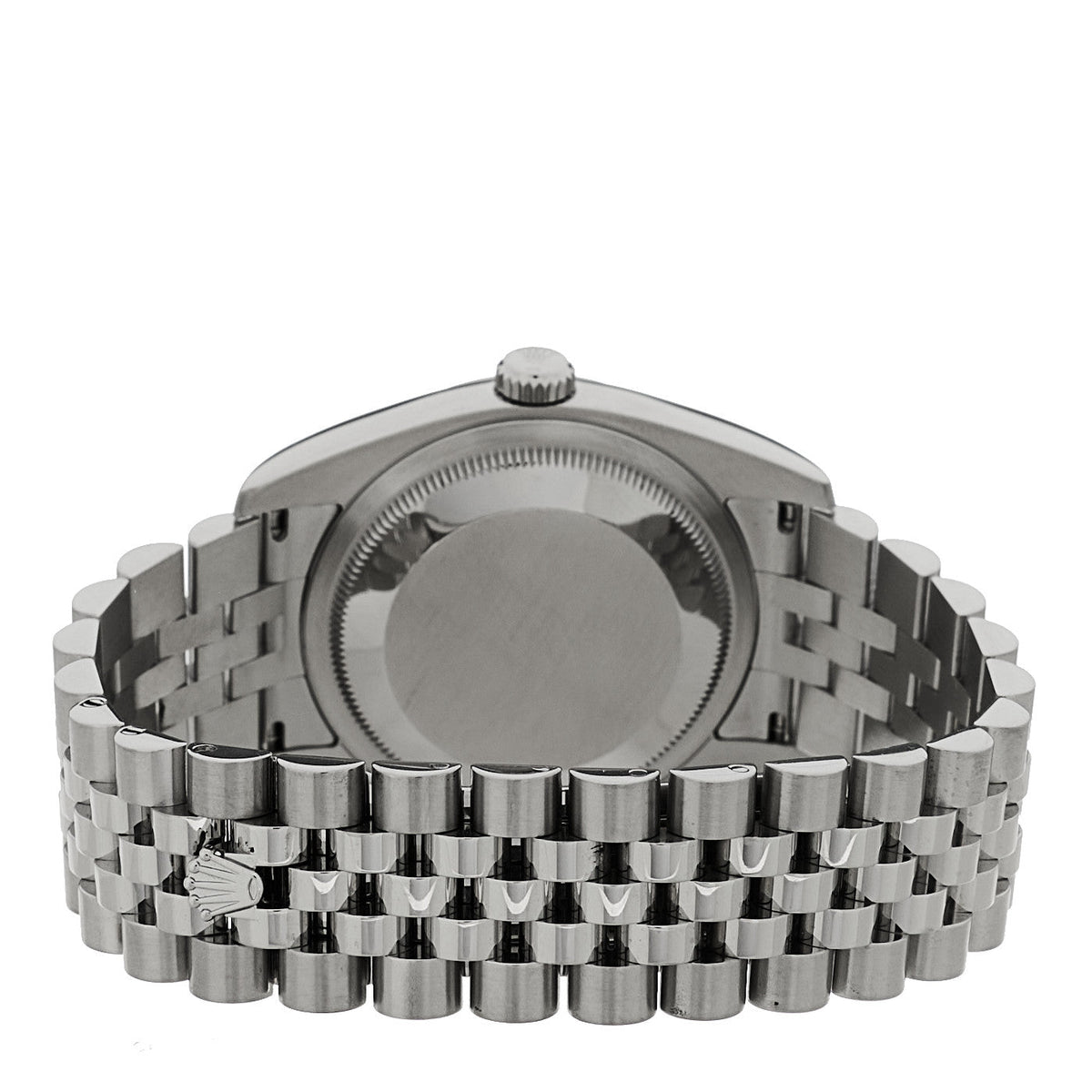 Stainless Steel 18K White Gold Diamond 36mm Oyster Perpetual Datejust Watch Blue Jubilee 116234