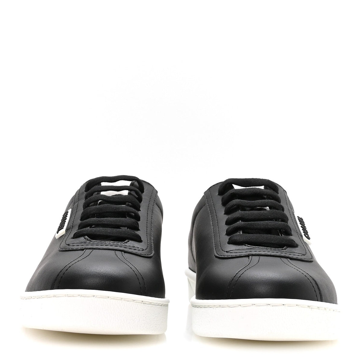 Calfskin CC Womens Sneakers 38 Black