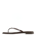 Goatskin CC Times Square Thong Sandals 37.5 Brown