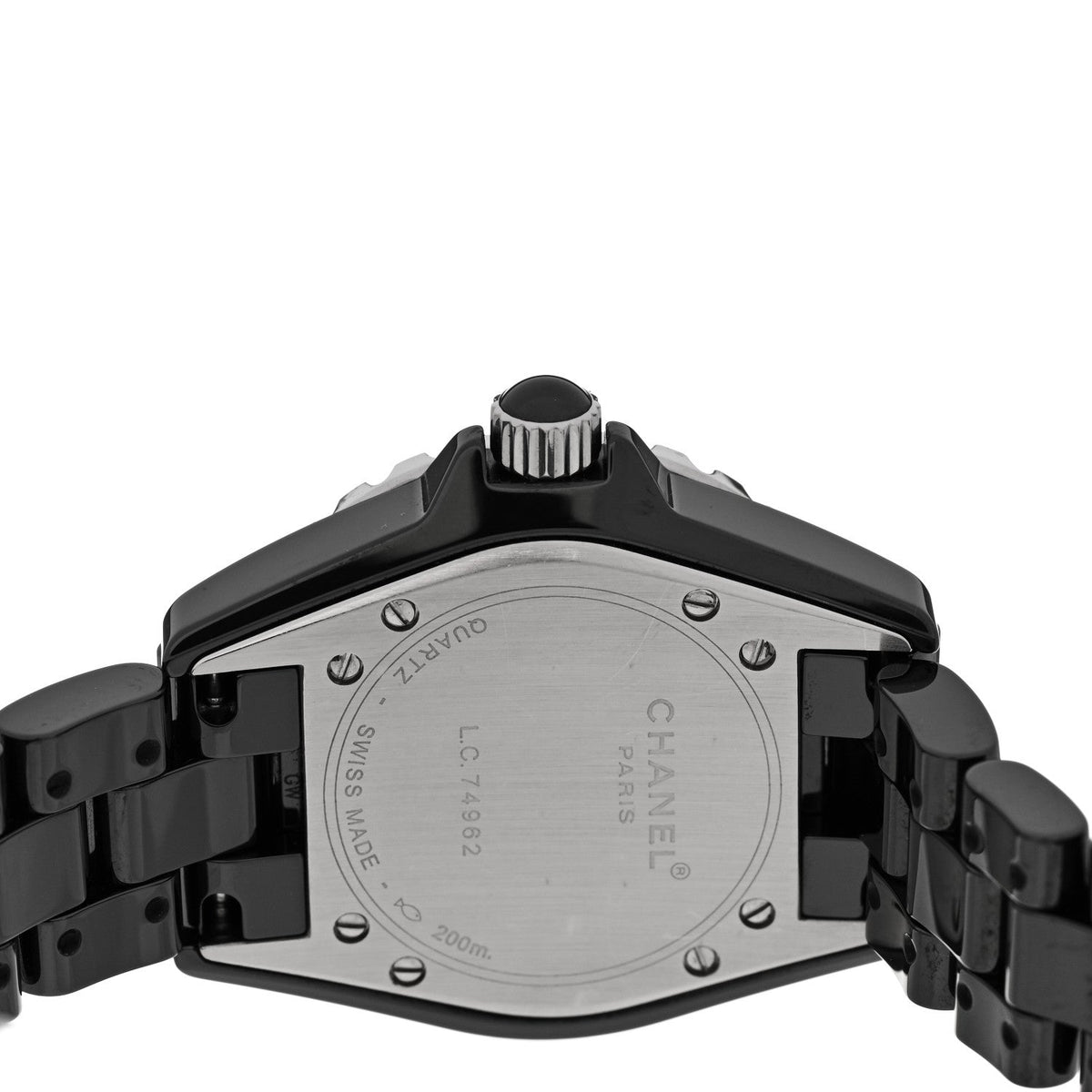 Stainless Steel Ceramic 33mm J12 Quartz Watch Black
