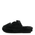 Shearling CC Flat Mules 35 Black