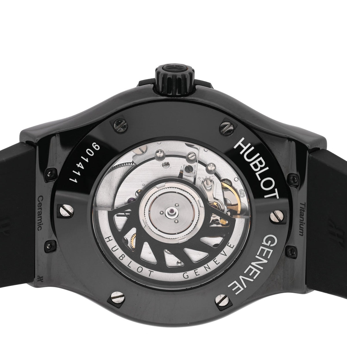 Ceramic Rubber 42mm Classic Fusion Black Magic Automatic Watch Black 542.CM.1770.RX