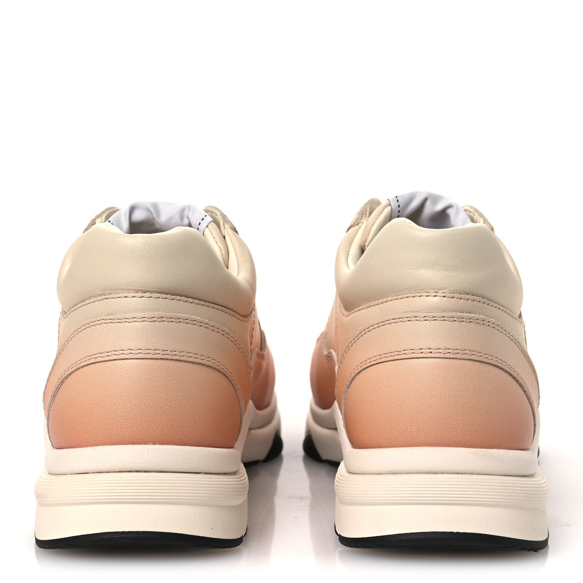 Gradiant Calfskin CC Womens Sneakers 37 Light Orange