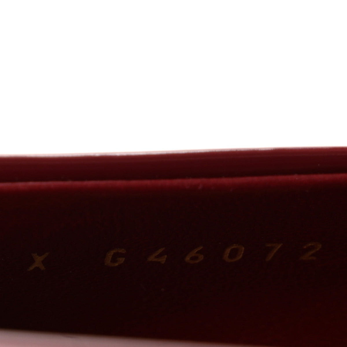 Shiny Calfskin Quilted CC Mocassin Loafers 39.5  Dark Red