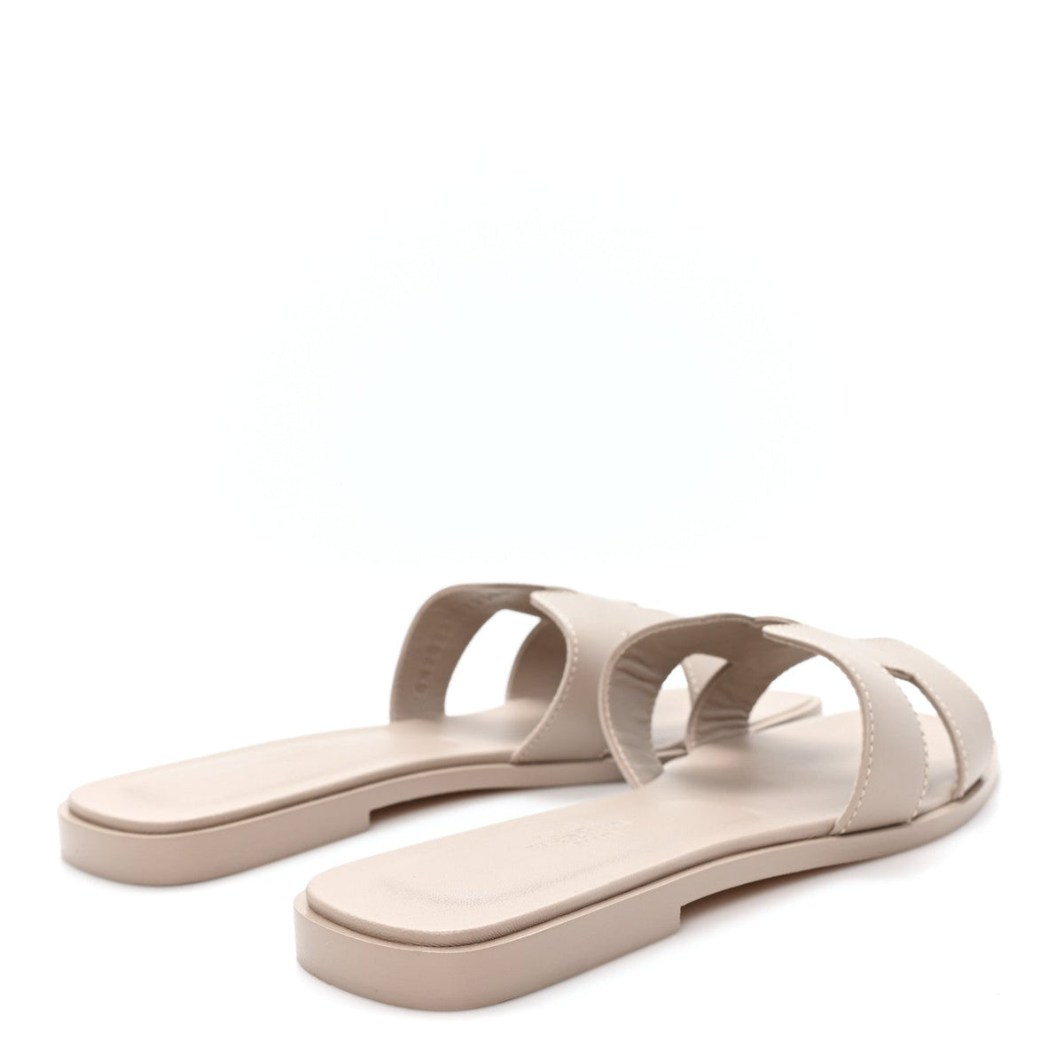 Box Calfskin Oran Sandals 37 Beige Mastic