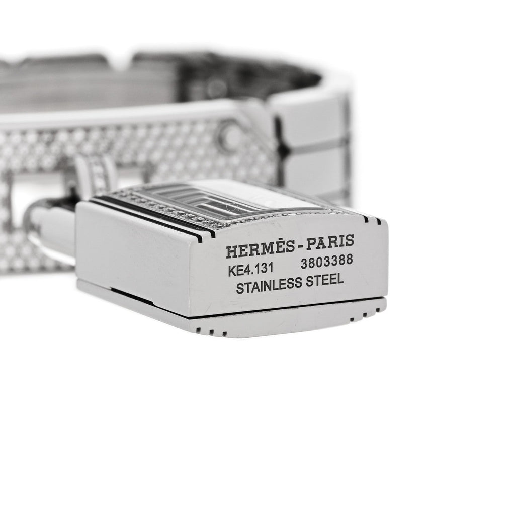 Stainless Steel Diamond Pave 16mm Kelly Quartz Watch