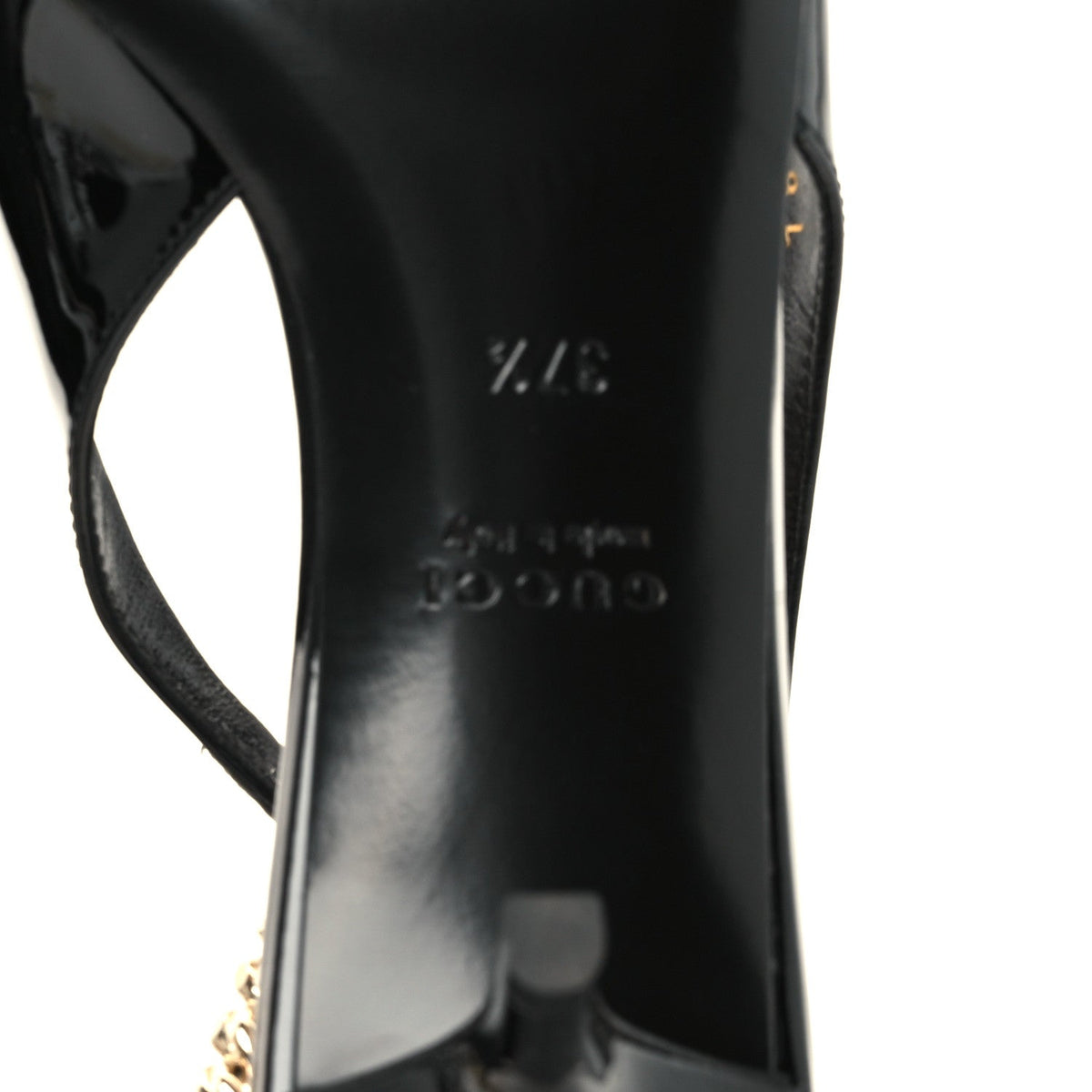 Patent Signoria 35mm Slingback Pumps 37.5 Black