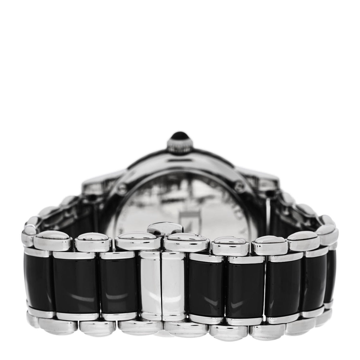 Stainless Steel Ceramic Diamond Bezel 34mm Classic Quartz Watch Black