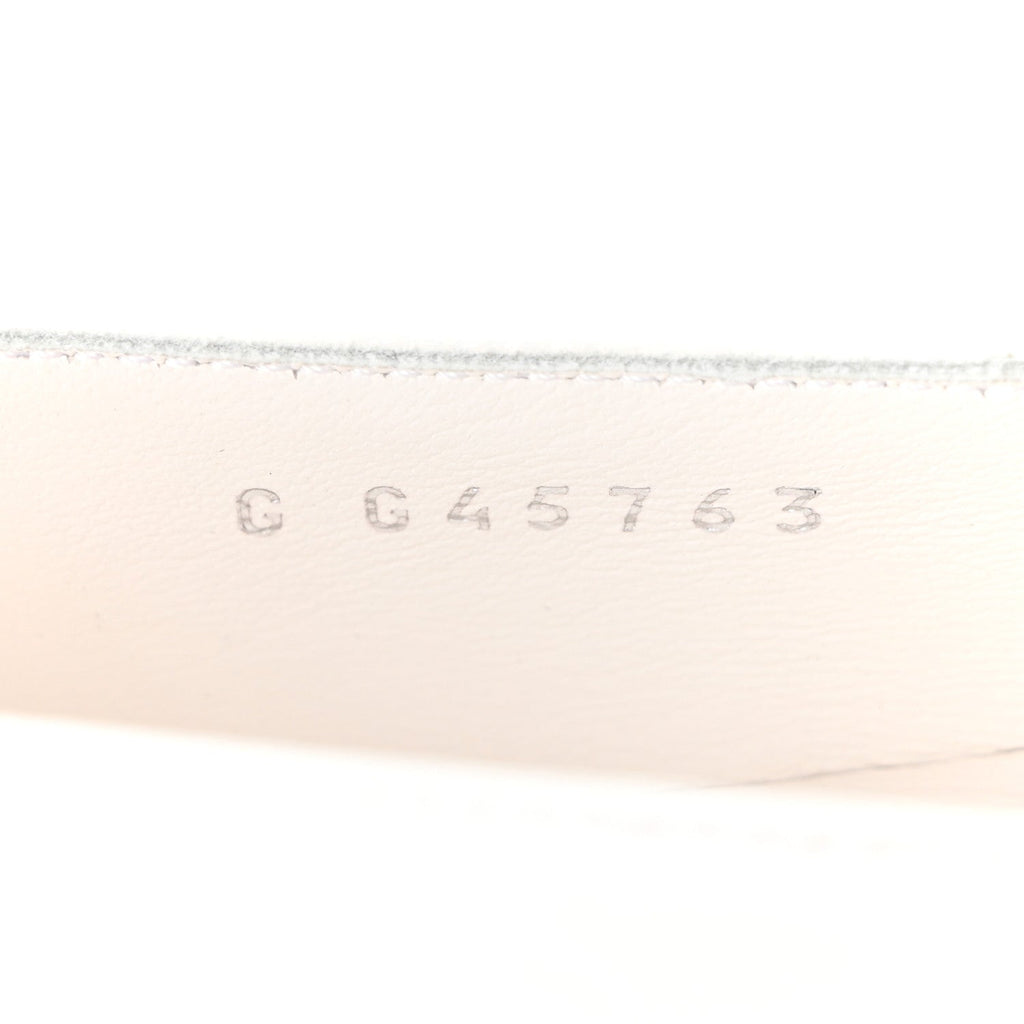 Shiny Lambskin Grosgrain Pearl Mary Janes Flats 36 White Black