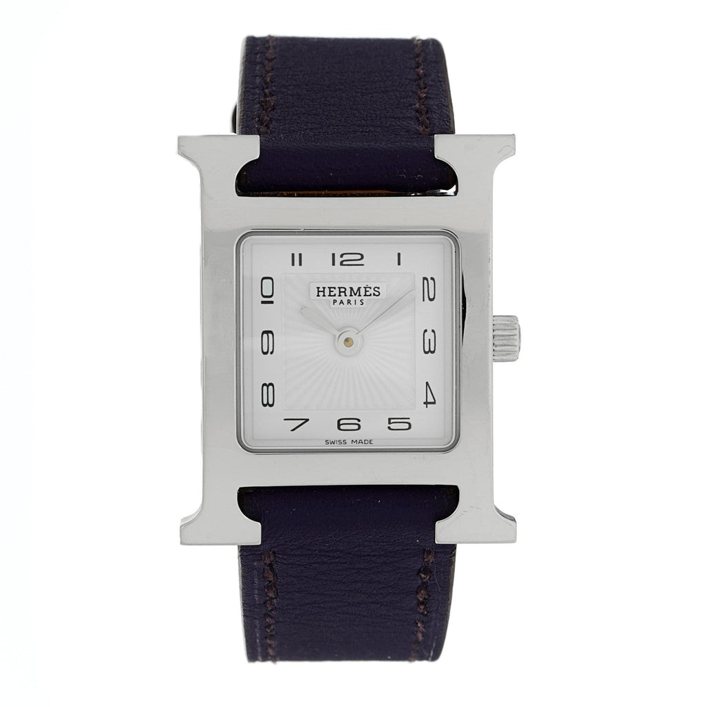 Stainless Steel Swift 21mm Heure H Hour Quartz Watch Iris
