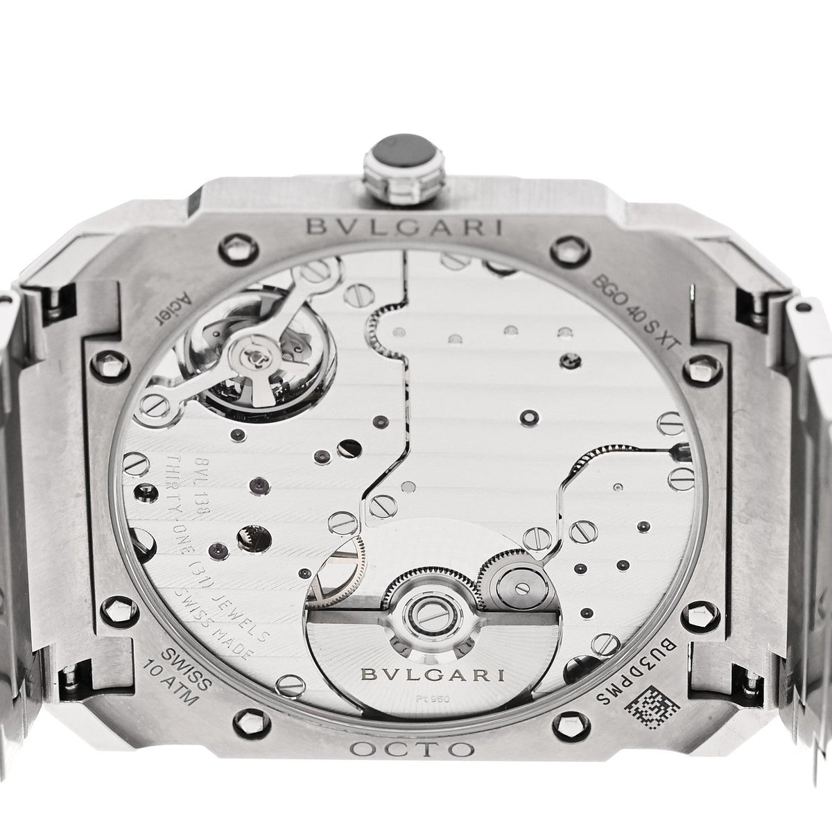 Stainless Steel 40mm Octo Finissimo Automatic Watch Silver