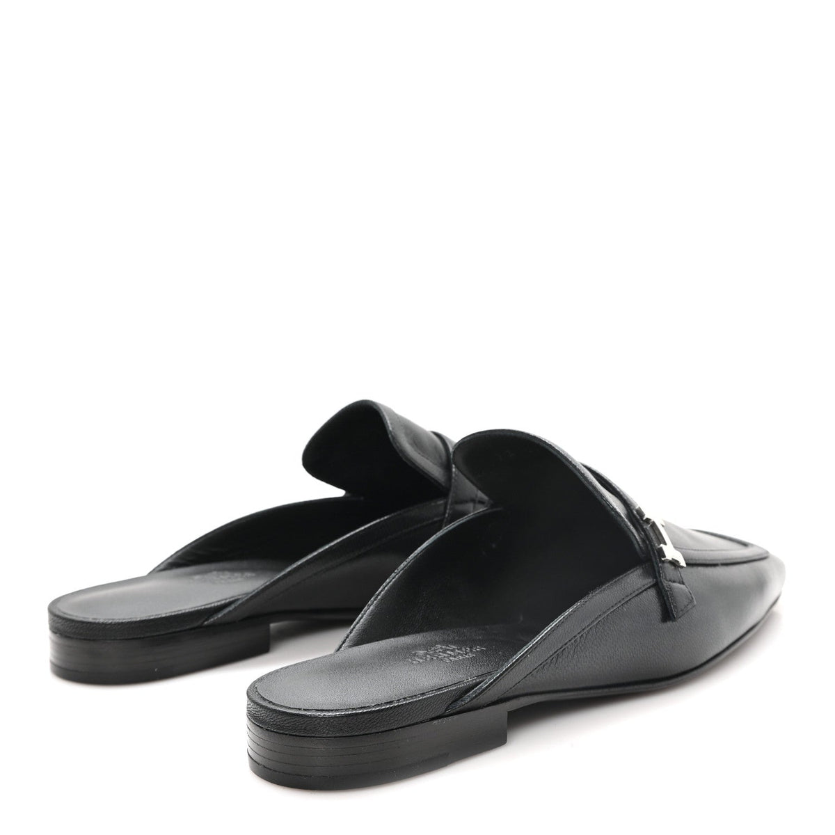 Goatskin Groupie Mules 37 Black