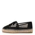 Mesh Grosgrain CC Espadrilles 35 Black