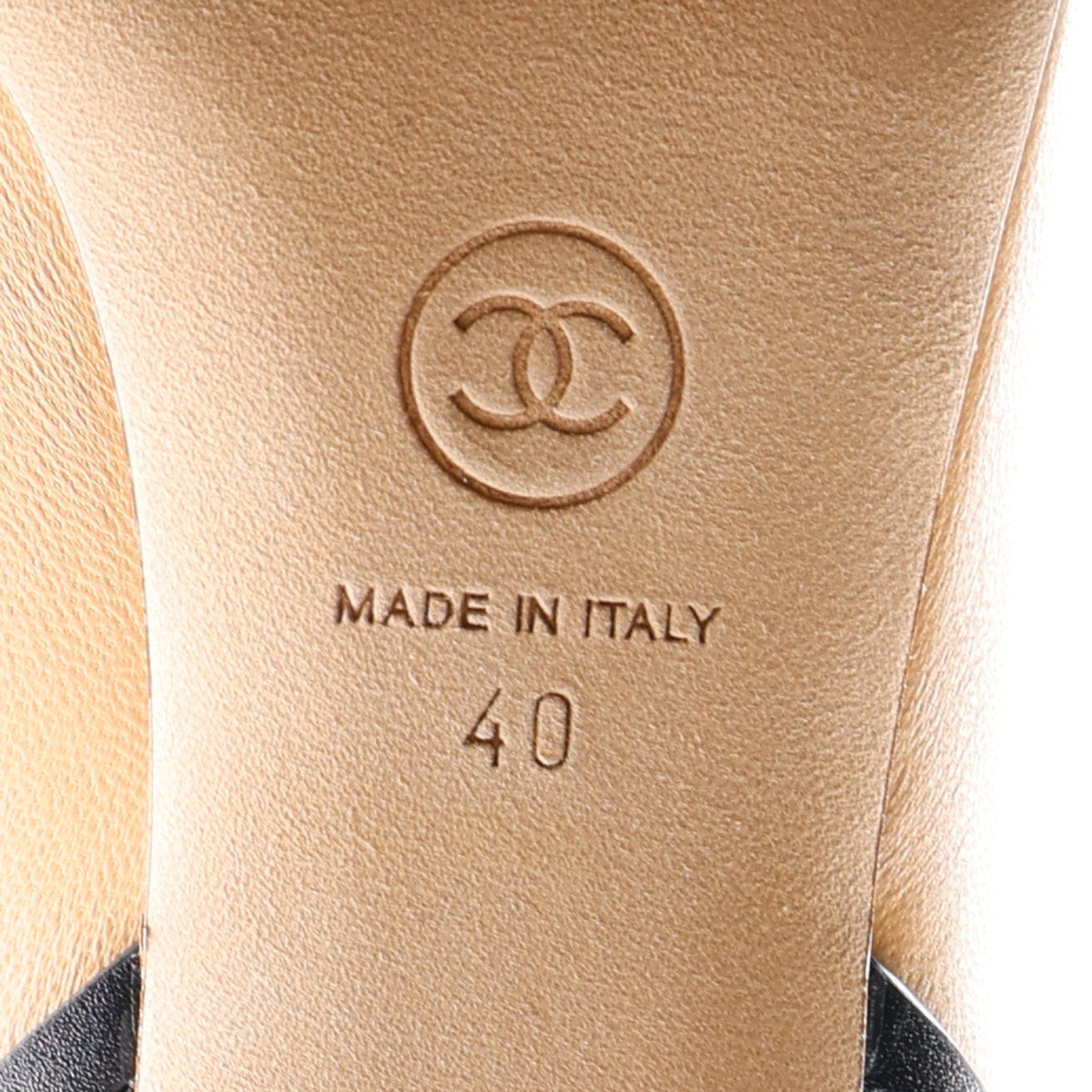 Lambskin Calfskin Cap Toe Pumps 40 Black Beige