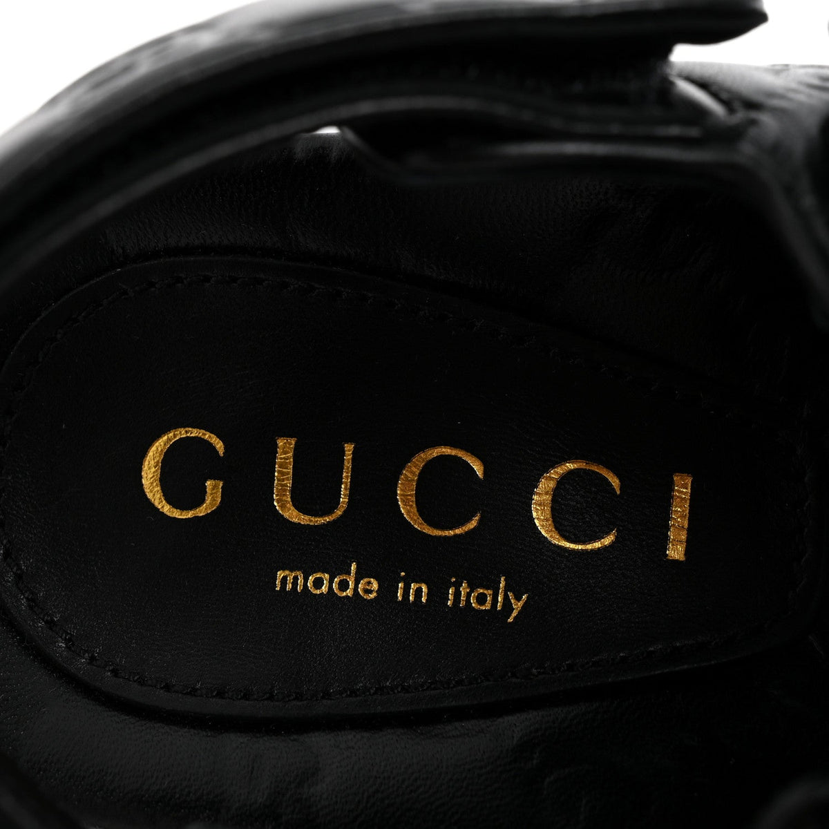 Guccissima GG Embossed Womens Sandals 36.5 Black